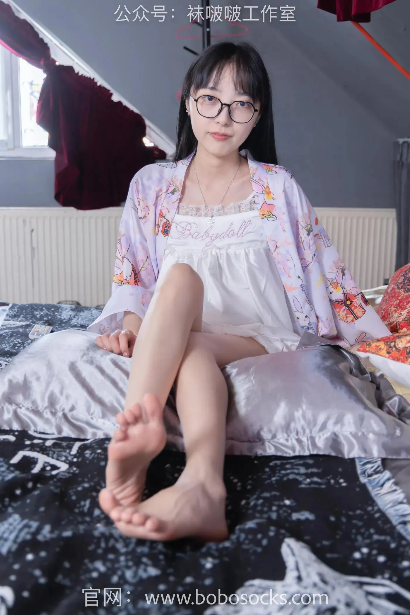[BoBoSocks袜啵啵]NO.112 稚予-人字拖、肉丝 [140P]插图